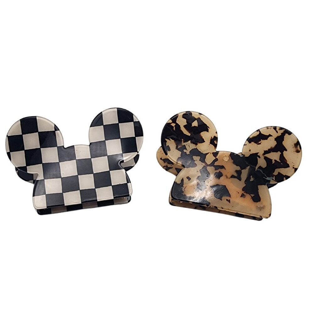 Mickey Mouse Hair Clip Set for Women Trendy Mickey Ear Hair Clips Set of 2